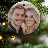 First Christmas Engaged Photo Dress Suit Shoes セラミックオーナメント