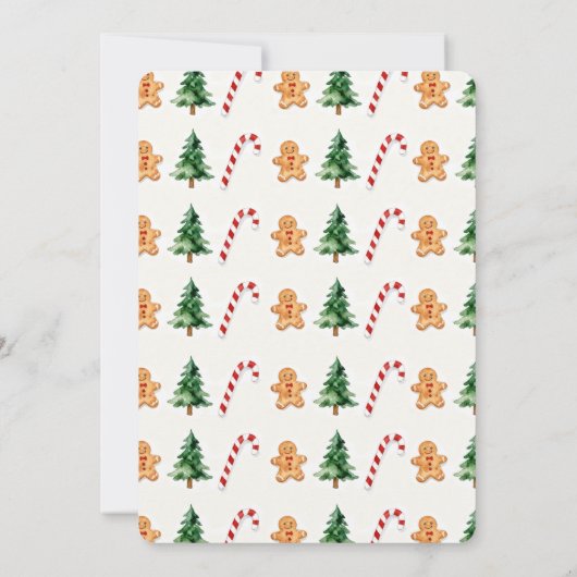 First Christmas Ever Bib First Birthday 招待状 (裏面)