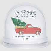 First Christmas Family Photo Modern Custom (正面)