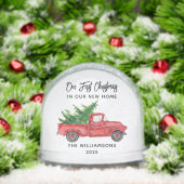 First Christmas Family Photo Red Truck Christmas (クリスマス)