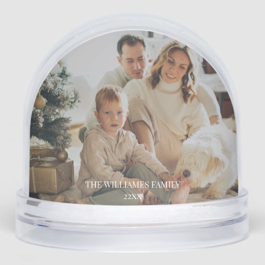 First Christmas Family Photo Script Minimal Name (正面)