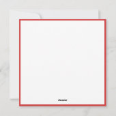 First Christmas Gingerbread Snowman Christmas Card シーズンカード (裏面)