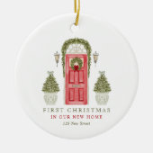 First Christmas in New Home セラミックオーナメント (正面)