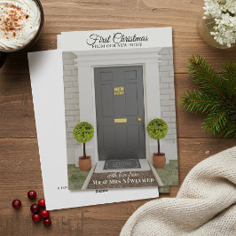 First Christmas in New Home Holiday Card シーズンカード