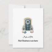 First Christmas In Our Home Sage Green Card (正面)