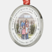 First Christmas in Our New Home メタルオーナメント (左)