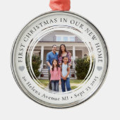 First Christmas in Our New Home メタルオーナメント (正面)