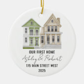 First Christmas in Our New Home 2025 セラミックオーナメント (正面)
