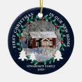 First Christmas in our new Home house photo セラミックオーナメント (正面)