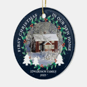 First Christmas in our new Home house photo セラミックオーナメント (左)