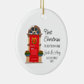 First Christmas In Our New Home Ornament セラミックオーナメント (右)