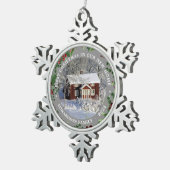 First Christmas in our new Home photo スノーフレークピューターオーナメント (右)