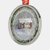 First Christmas in our new Home photo メタルオーナメント (左)