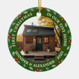 First Christmas in our Tiny Home house photo セラミックオーナメント