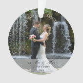 First Christmas Married as Mr. & Mrs. オーナメント (正面)