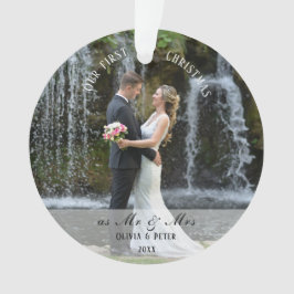First Christmas Married as Mr. & Mrs. オーナメント