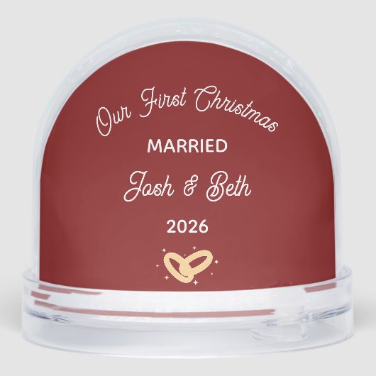 First Christmas Married - Custom Wedding Gift (裏面)