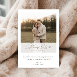 First Christmas Married Little Christmas Newlywed シーズンカード