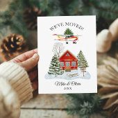 First Christmas New Home Cessna Airplane and Tree ポストカード