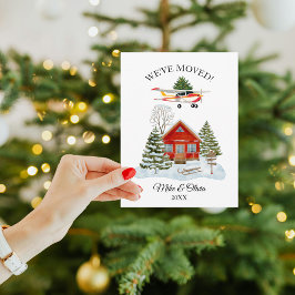 First Christmas New Home Cessna Airplane and Tree ポストカード