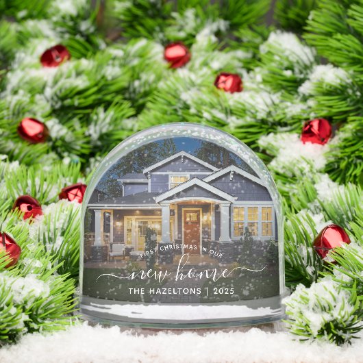 First Christmas New Home Photo White Script 2025 (クリスマス)