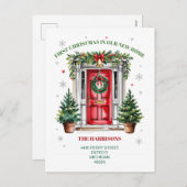 First  Christmas New House  シーズンポストカード (正面/裏面)