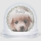 First Christmas new puppy photo family of three (裏面)