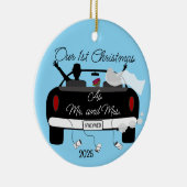 First Christmas Newlyweds セラミックオーナメント (右)