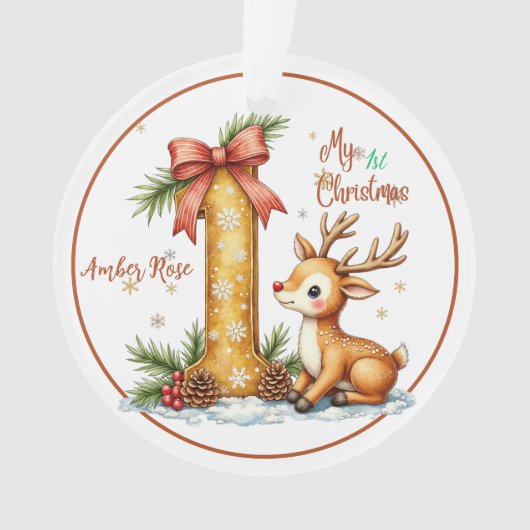 First Christmas Ornament オーナメント (正面)