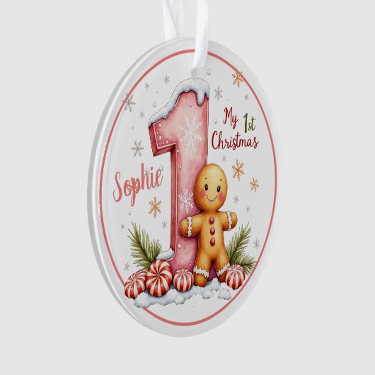 First Christmas Ornament  オーナメント (正面)