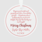 First Christmas Ornament  オーナメント (裏面)