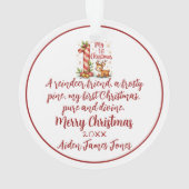 First Christmas Ornament オーナメント (裏面)