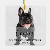 First Christmas Pet 2 Photo Script Name セラミックオーナメント (正面)
