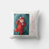 First Christmas Promoted Grandparents Daddy Photo クッション (正面)