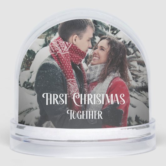 First Christmas Together Couple 2 Photos Keepsake (正面)