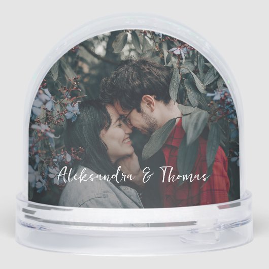 First Christmas Together Couple 2 Photos Keepsake (裏面)