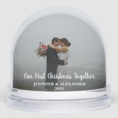 First Christmas Together photo Snow Globe (正面)