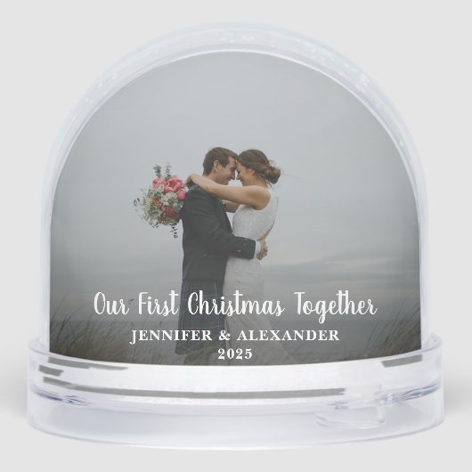 First Christmas Together photo Snow Globe (裏面)