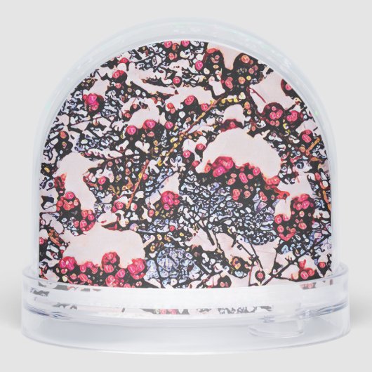 First Christmas winter berries Snow Globe (裏面)