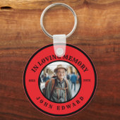 First Christmas Without You Memorial Photo Art キーホルダー (正面)