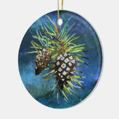 First Chrstmas together decoration, pine cone セラミックオーナメント (左)