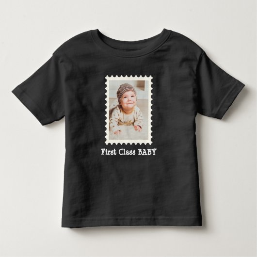 FIRST CLASSベビー最高のベビーカスタム写真 トドラーTシャツ (正面)