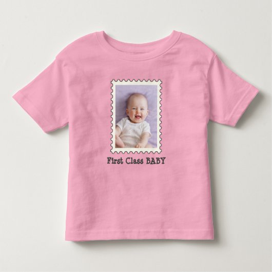 FIRST CLASSベビー最高のベビーカスタム写真 トドラーTシャツ (正面)