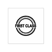 FIRST CLASS Circle Shape Excellence Jet Black Ink  ラバースタンプ (インプリント)