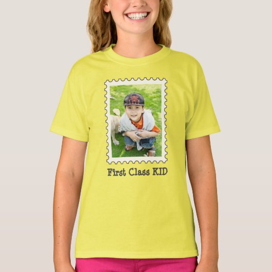 FIRST CLASS KID 最高の Kid Everの写カスタム真 Tシャツ (正面)