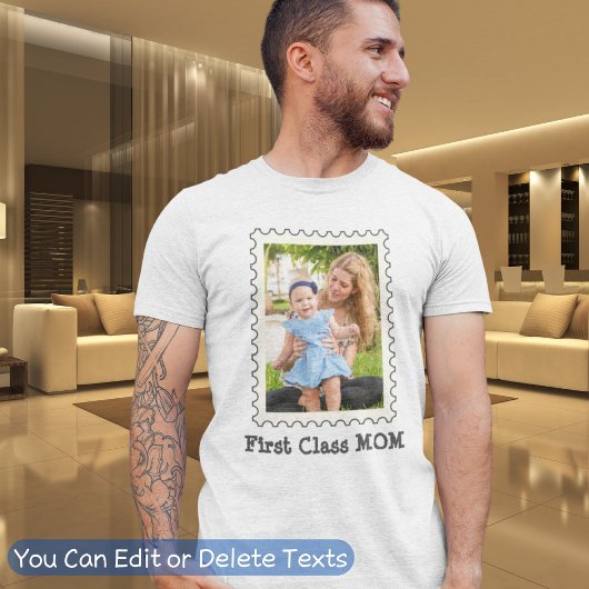 FIRST CLASS MOM 最高の Mom Everの母カスタムの写真 Tシャツ