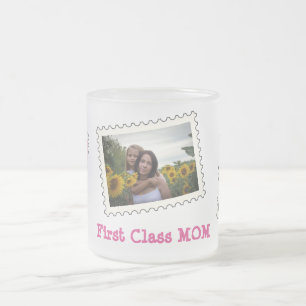 First Class MOM MOM最高の MOM Ever 3カスタム枚 フロストグラスマグカップ