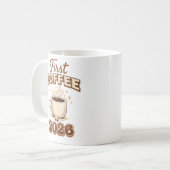 First Coffee of 2026 – New Year Coffee Lover Gift コーヒーマグカップ (正面左)
