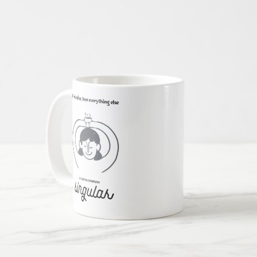 First Coffee, Then Everything Else コーヒーマグカップ (正面左)