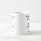 First Coffee Then I do the Boxing funny コーヒーマグカップ (中央)